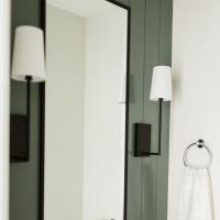 One Light Wall Sconce by Crystorama - Lena Collection, Black Forged Finish - LEN-251-BF