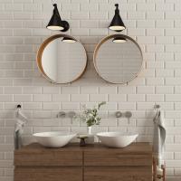 One Light Wall Sconce by Crystorama - Morgan Collection, Matte Black Finish - MOR-8800-MK