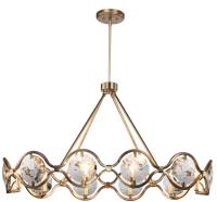 Ten Light Chandelier by Crystorama - Quincy Collection, Distressed Twilight Finish - QUI-7629-DT