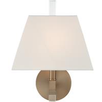 One Light Wall Sconce by Crystorama - Renee Collection, Aged Brass Finish - REN-261-AG