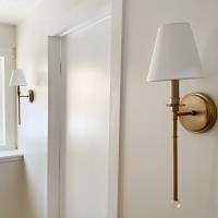 One Light Wall Sconce by Crystorama - Riverdale Collection, Aged Brass Finish - RIV-382-AG