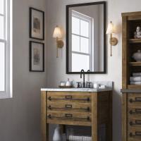 One Light Wall Sconce by Crystorama - Riverdale Collection, Aged Brass Finish - RIV-382-AG