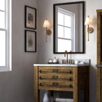 One Light Wall Sconce by Crystorama - Riverdale Collection, Aged Brass Finish - RIV-382-AG