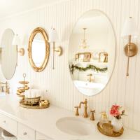 One Light Wall Sconce by Crystorama - Riverdale Collection, Aged Brass Finish - RIV-382-AG