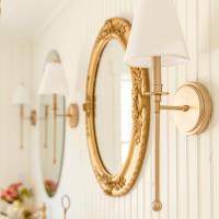 One Light Wall Sconce by Crystorama - Riverdale Collection, Aged Brass Finish - RIV-382-AG