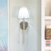 One Light Wall Sconce by Crystorama - Riverdale Collection, Polished Nickel Finish - RIV-382-PN