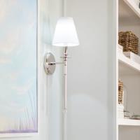 One Light Wall Sconce by Crystorama - Riverdale Collection, Polished Nickel Finish - RIV-382-PN