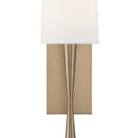 One Light Wall Sconce by Crystorama - Trenton Collection, Aged Brass Finish - TRE-221-AG