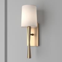 One Light Wall Sconce by Crystorama - Trenton Collection, Aged Brass Finish - TRE-221-AG