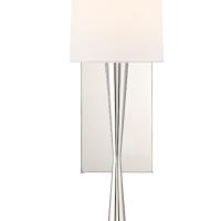 One Light Wall Sconce by Crystorama - Trenton Collection, Polished Nickel Finish - TRE-221-PN