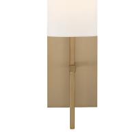 One Light Wall Sconce by Crystorama - Veronica Collection, Aged Brass Finish - VER-241-AG