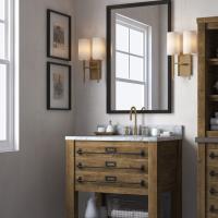 Two Light Wall Sconce by Crystorama - Veronica Collection, Aged Brass Finish - VER-242-AG