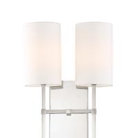 Two Light Wall Sconce by Crystorama - Veronica Collection, Polished Nickel Finish - VER-242-PN
