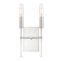 Two Light Wall Sconce by Crystorama - Veronica Collection, Polished Nickel Finish - VER-242-PN