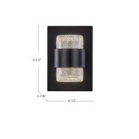 LED Wall Sconce by Kuzco Lighting - Copenhagen Collection, Black Finish - EW48208-BK