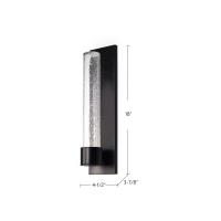 LED Wall Sconce by Kuzco Lighting - Copenhagen Collection, Black Finish - EW48212-BK