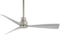 44"Ceiling Fan by Minka Aire - Simple Collection, Brushed Nickel Wet Finish - F786-BNW