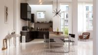 LED Chandelier by Kuzco Lighting - Sirius Minor Collection, Black Finish - CH14220-BK