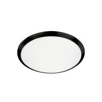 LED Flush Mount by Kuzco Lighting - Malta Collection, Black Finish - FM1512-BK