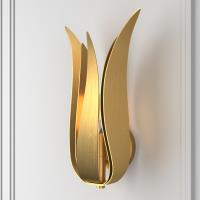 One Light Wall Sconce by Crystorama - Broche Collection, Antique Gold Finish - 511-GA