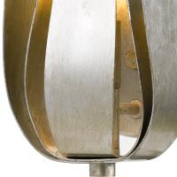 One Light Wall Sconce by Crystorama - Broche Collection, Antique Silver Finish - 511-SA