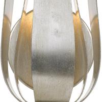 One Light Wall Sconce by Crystorama - Broche Collection, Antique Silver Finish - 511-SA