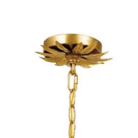 Three Light Chandelier by Crystorama - Broche Collection, Antique Gold Finish - 513-GA
