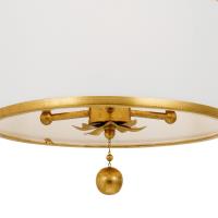 Three Light Chandelier by Crystorama - Broche Collection, Antique Gold Finish - 513-GA