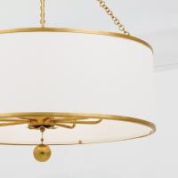 Eight Light Chandelier by Crystorama - Broche Collection, Antique Gold Finish - 515-GA
