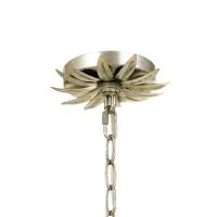 Eight Light Chandelier by Crystorama - Broche Collection, Antique Silver Finish - 515-SA