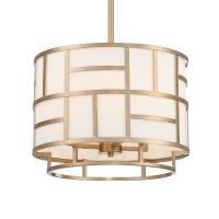 Four Light Chandelier by Crystorama - Danielson Collection, Vibrant Gold Finish - DAN-404-VG