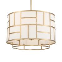 Six Light Chandelier by Crystorama - Danielson Collection, Vibrant Gold Finish - DAN-406-VG