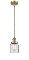 One Light Mini Pendant by Innovations - Franklin Restoration Collection, Antique Brass Finish - 201S-AB-G52