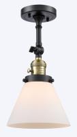 One Light Wall Sconce by Innovations - Franklin Restoration Collection, Black Antique Brass Finish - 203SW-BAB-G41