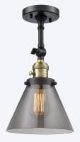One Light Wall Sconce by Innovations - Franklin Restoration Collection, Black Antique Brass Finish - 203SW-BAB-G43