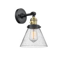 One Light Wall Sconce by Innovations - Franklin Restoration Collection, Black Antique Brass Finish - 203SW-BAB-G44
