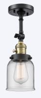 LED Wall Sconce by Innovations - Franklin Restoration Collection, Black Antique Brass Finish - 203SW-BAB-G52-LED