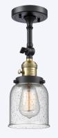 LED Wall Sconce by Innovations - Franklin Restoration Collection, Black Antique Brass Finish - 203SW-BAB-G54-LED