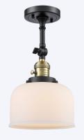 One Light Wall Sconce by Innovations - Franklin Restoration Collection, Black Antique Brass Finish - 203SW-BAB-G71