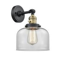 One Light Wall Sconce by Innovations - Franklin Restoration Collection, Black Antique Brass Finish - 203SW-BAB-G72