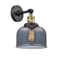 LED Wall Sconce by Innovations - Franklin Restoration Collection, Black Antique Brass Finish - 203SW-BAB-G73-LED