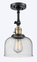 One Light Wall Sconce by Innovations - Franklin Restoration Collection, Black Antique Brass Finish - 203SW-BAB-G74