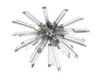 Four Light Flush Mount by Z-Lite - Burst Collection, Chrome Finish - 4003-F-CH