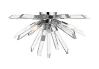 Four Light Flush Mount by Z-Lite - Burst Collection, Chrome Finish - 4003-F-CH