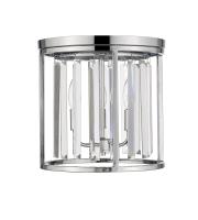 Three Light Flush Mount by Z-Lite - Monarch Collection, Chrome Finish - 439F12-CH