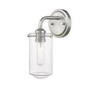 One Light Wall Sconce by Z-Lite - Delaney Collection, Brushed Nickel Finish - 471-1S-BN