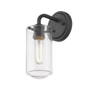 One Light Wall Sconce by Z-Lite - Delaney Collection, Matte Black Finish - 471-1S-MB