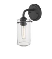 One Light Wall Sconce by Z-Lite - Delaney Collection, Matte Black Finish - 471-1S-MB