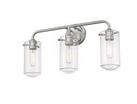 Three Light Vanity by Z-Lite - Delaney Collection, Brushed Nickel Finish - 471-3V-BN