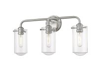 Three Light Vanity by Z-Lite - Delaney Collection, Brushed Nickel Finish - 471-3V-BN